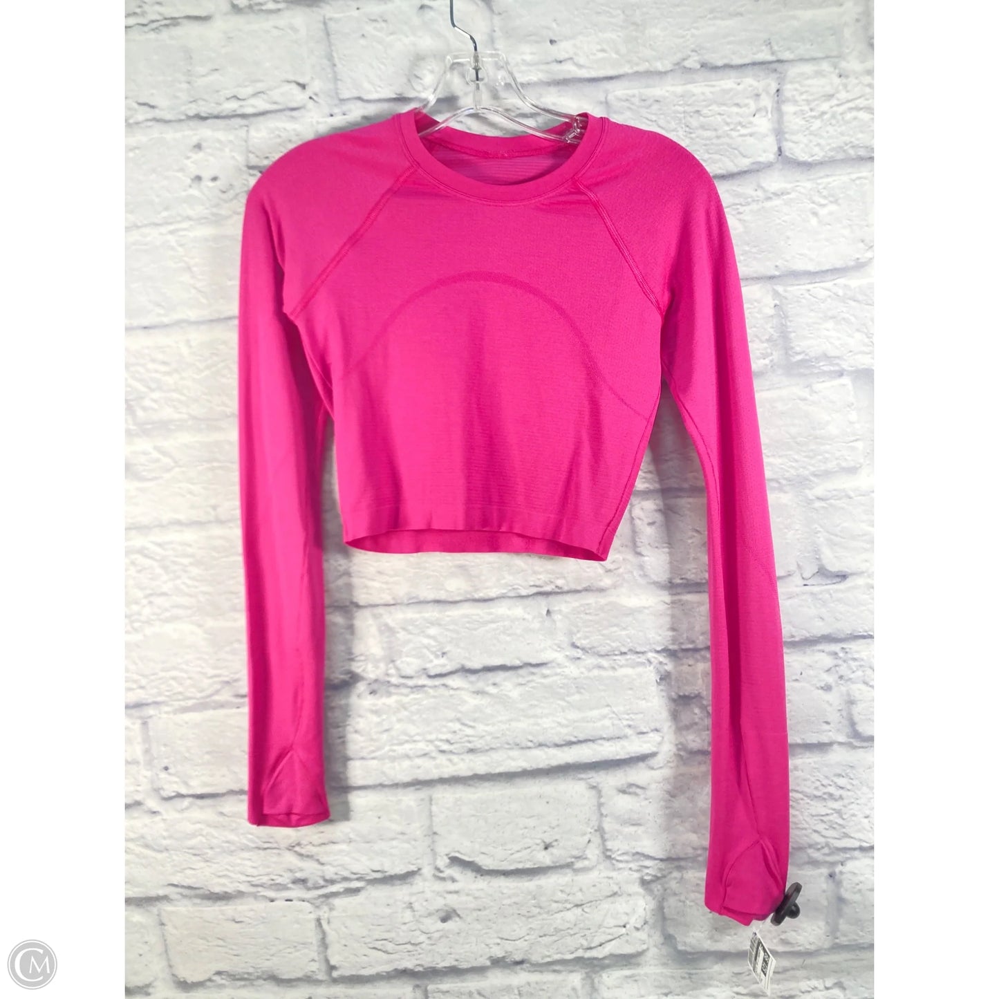 Athletic Top Long Sleeve Crewneck By Lululemon In Pink, Size: 4