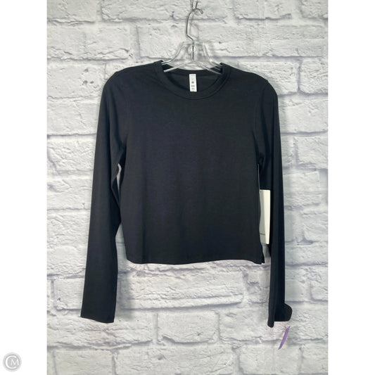 Athletic Top Long Sleeve Crewneck By Lululemon In Black, Size: 2