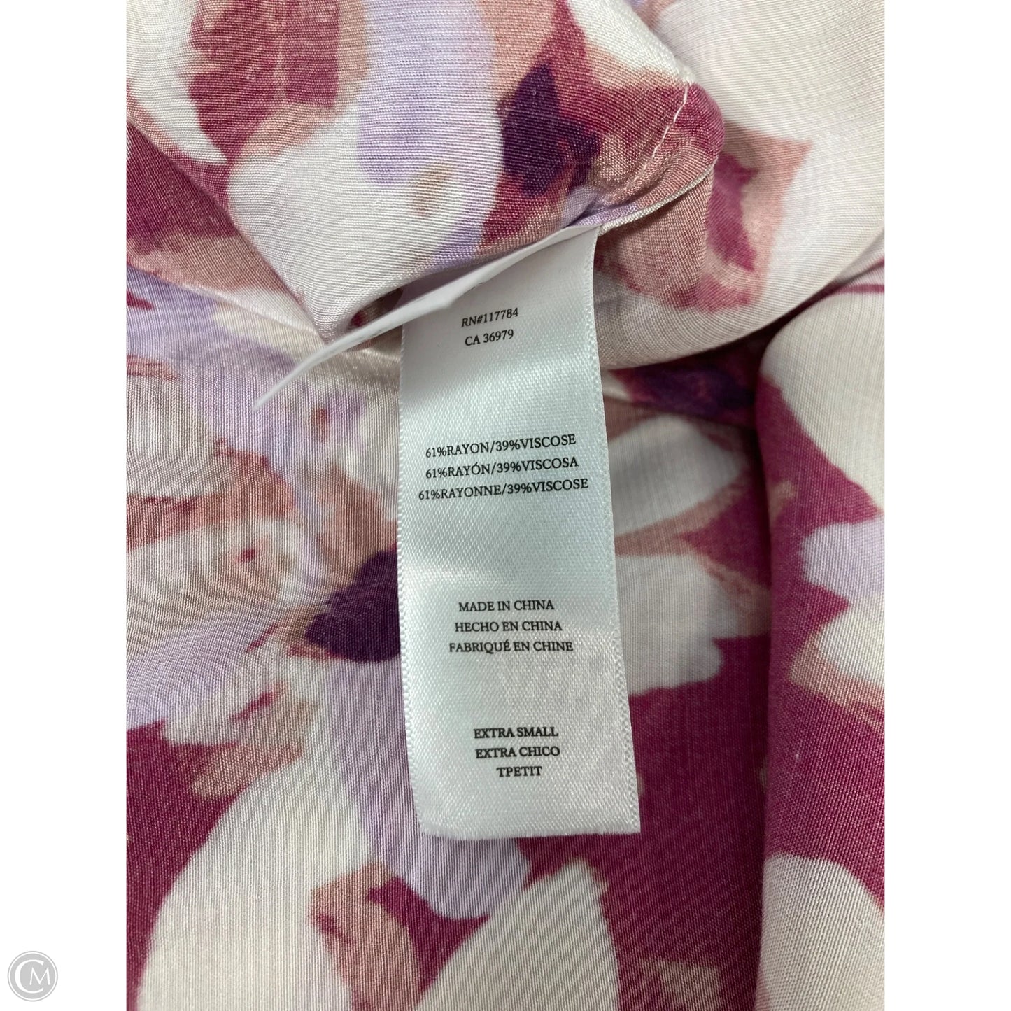 Blouse Short Sleeve By Rails In Floral Print, Size: Xs