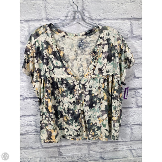 Top Short Sleeve By Pilcro In Multi-colored, Size: Xs