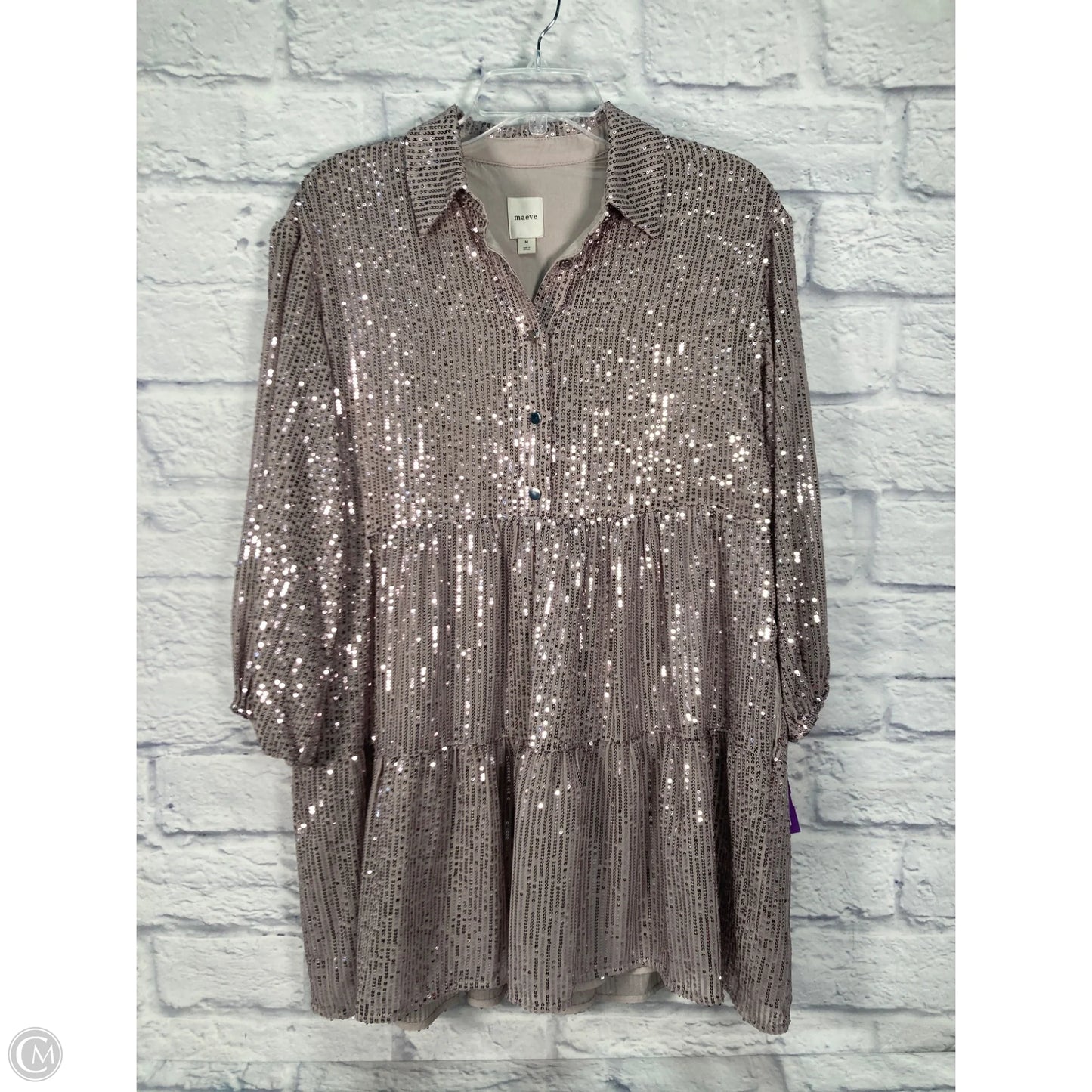 Dress Party Short By Maeve In Grey, Size: M