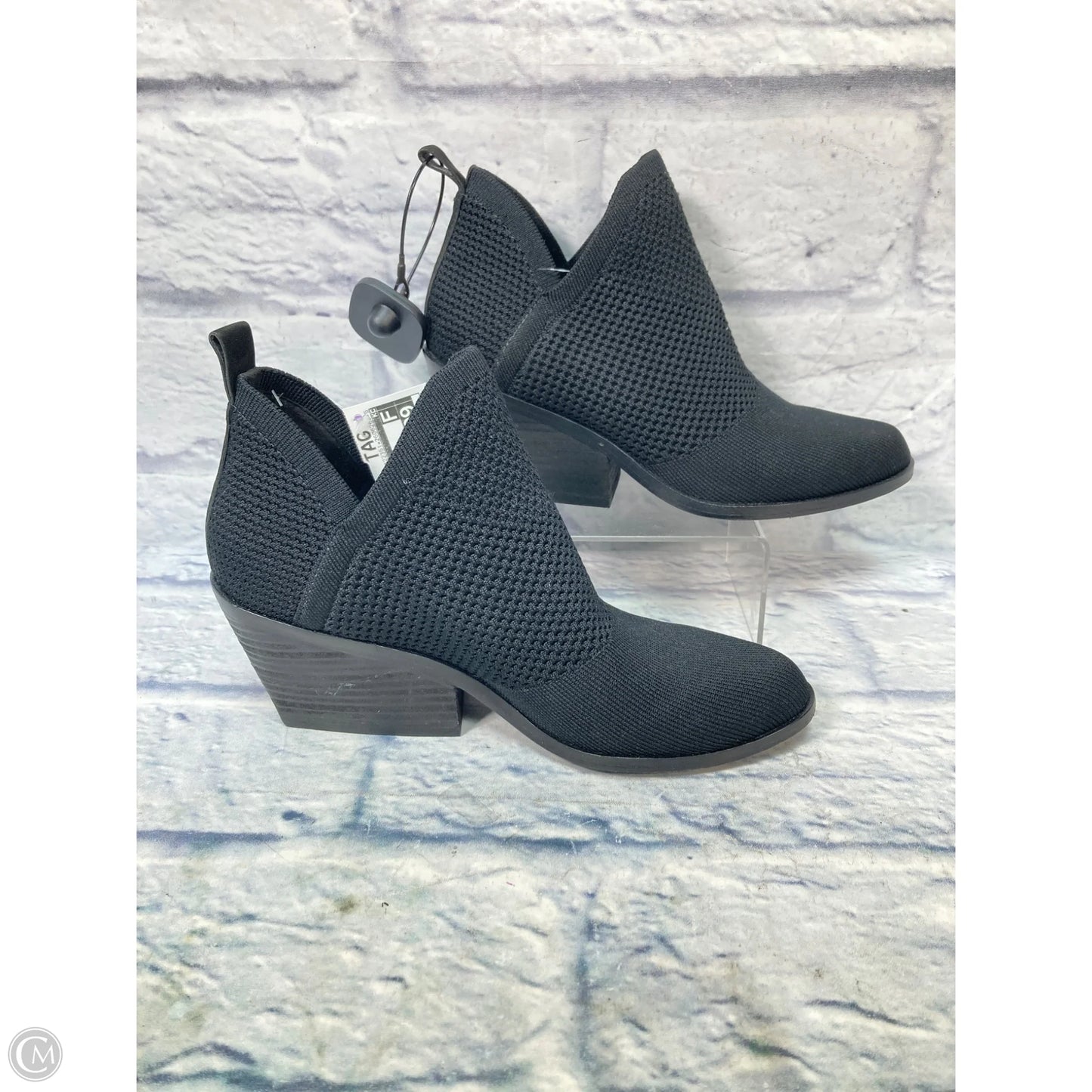Boots Ankle Heels By Eileen Fisher In Black, Size: 7.5