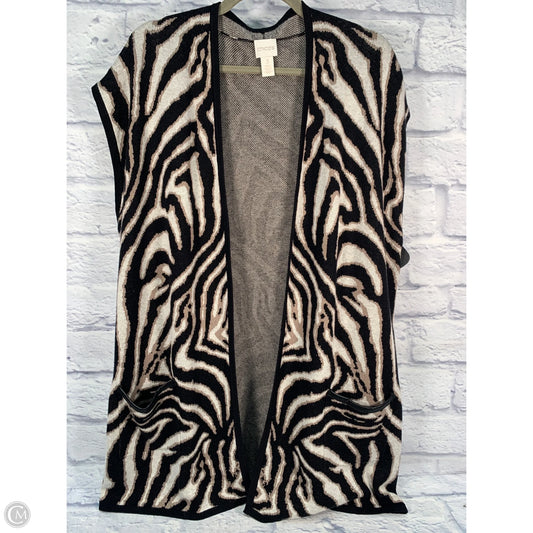 Cardigan By Chicos In Animal Print, Size: Xl