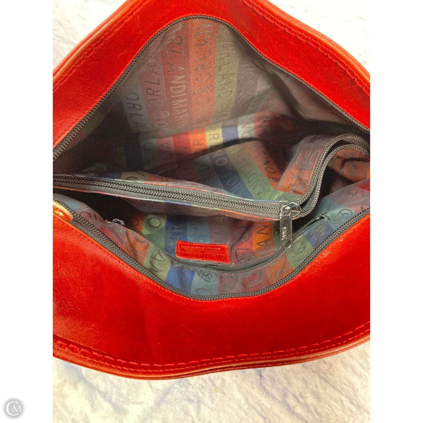 Crossbody Leather By Clothes Mentor, Size: Medium