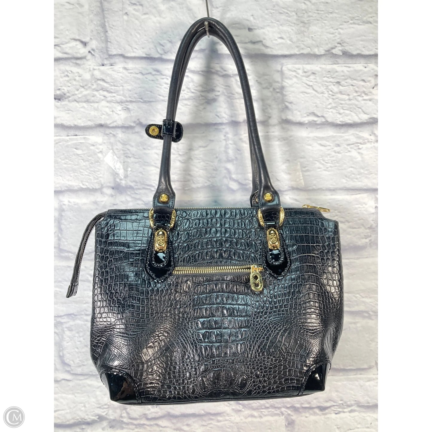 Handbag Leather By Clothes Mentor, Size: Medium