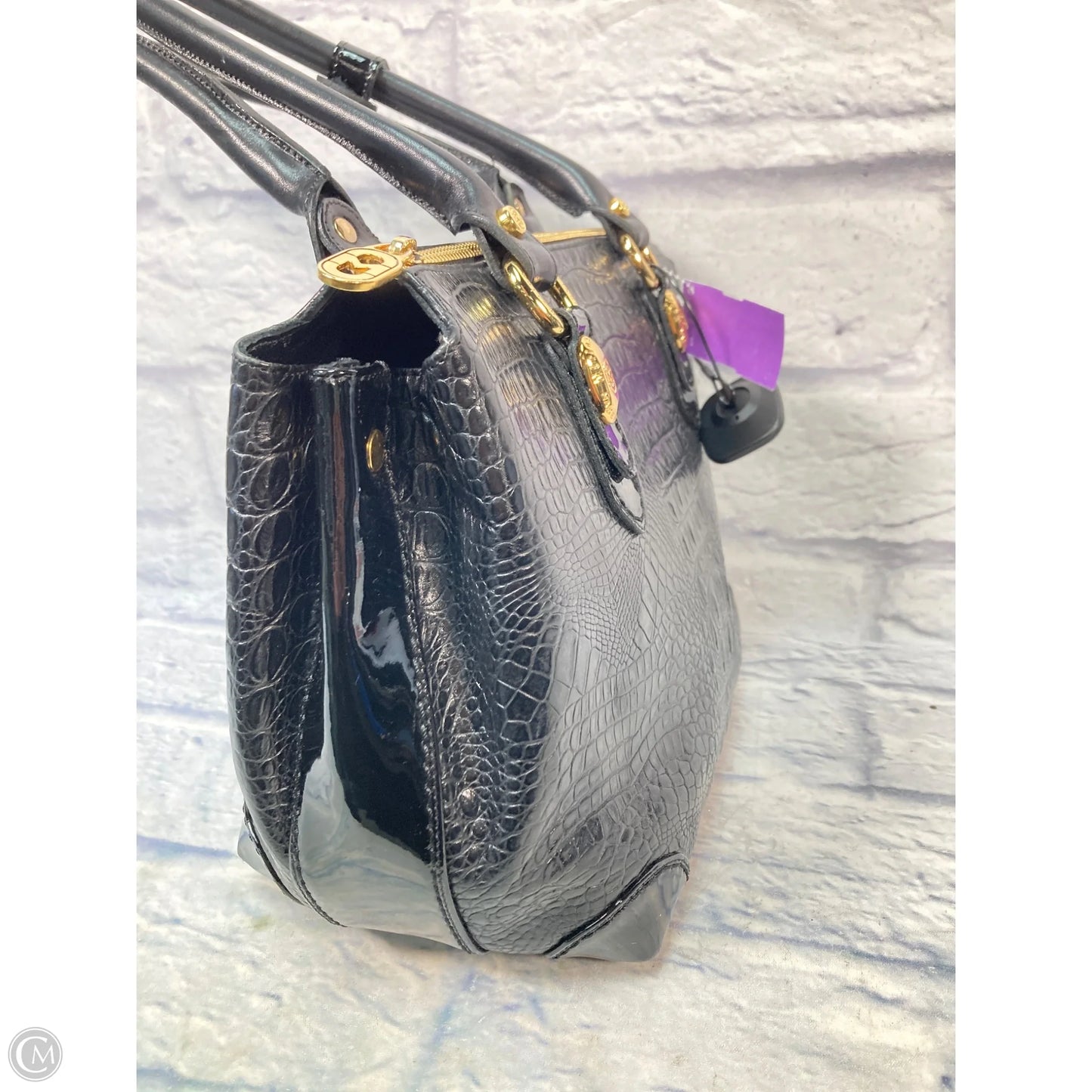 Handbag Leather By Clothes Mentor, Size: Medium