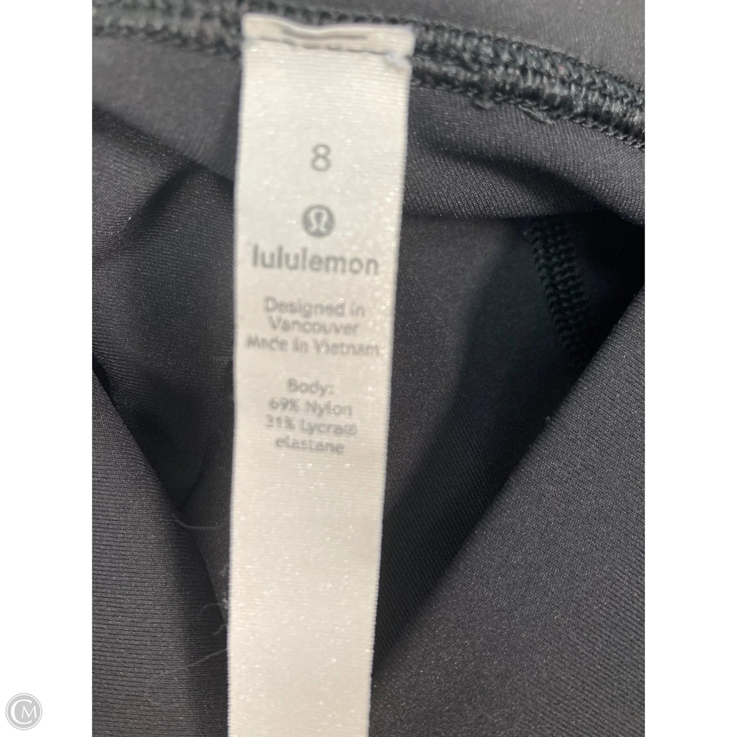 Athletic Leggings By Lululemon In Black, Size: 8
