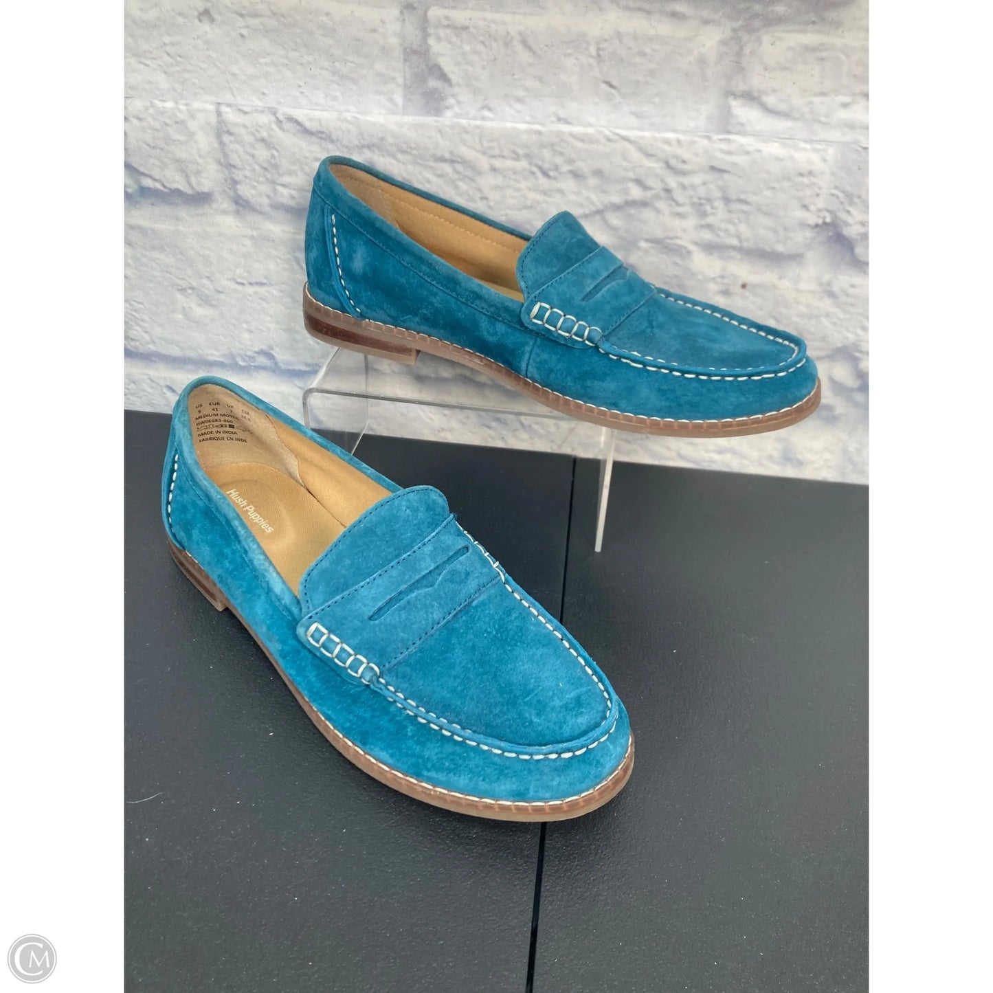 Shoes Flats By Hush Puppies In Blue, Size: 9