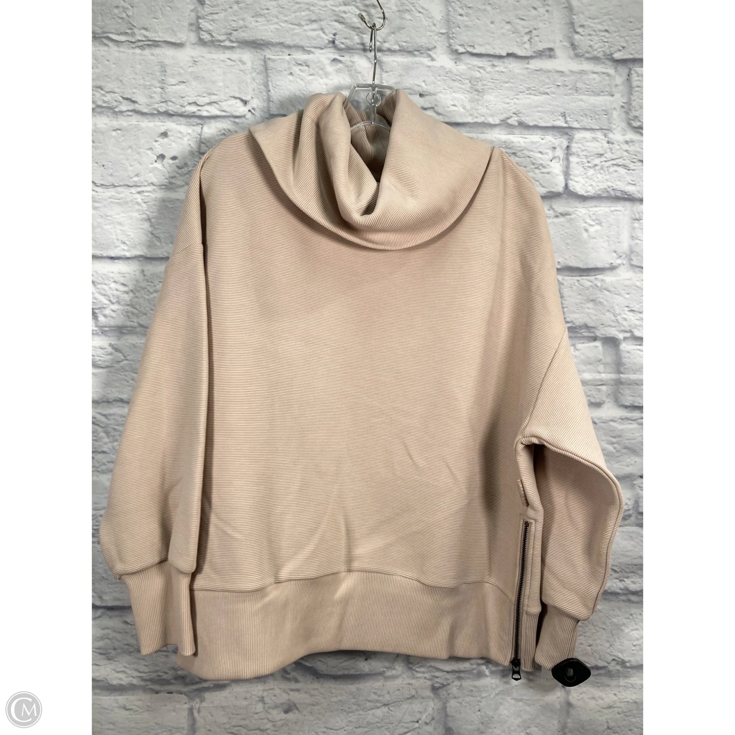 Sweatshirt Collar By Varley In Tan, Size: L