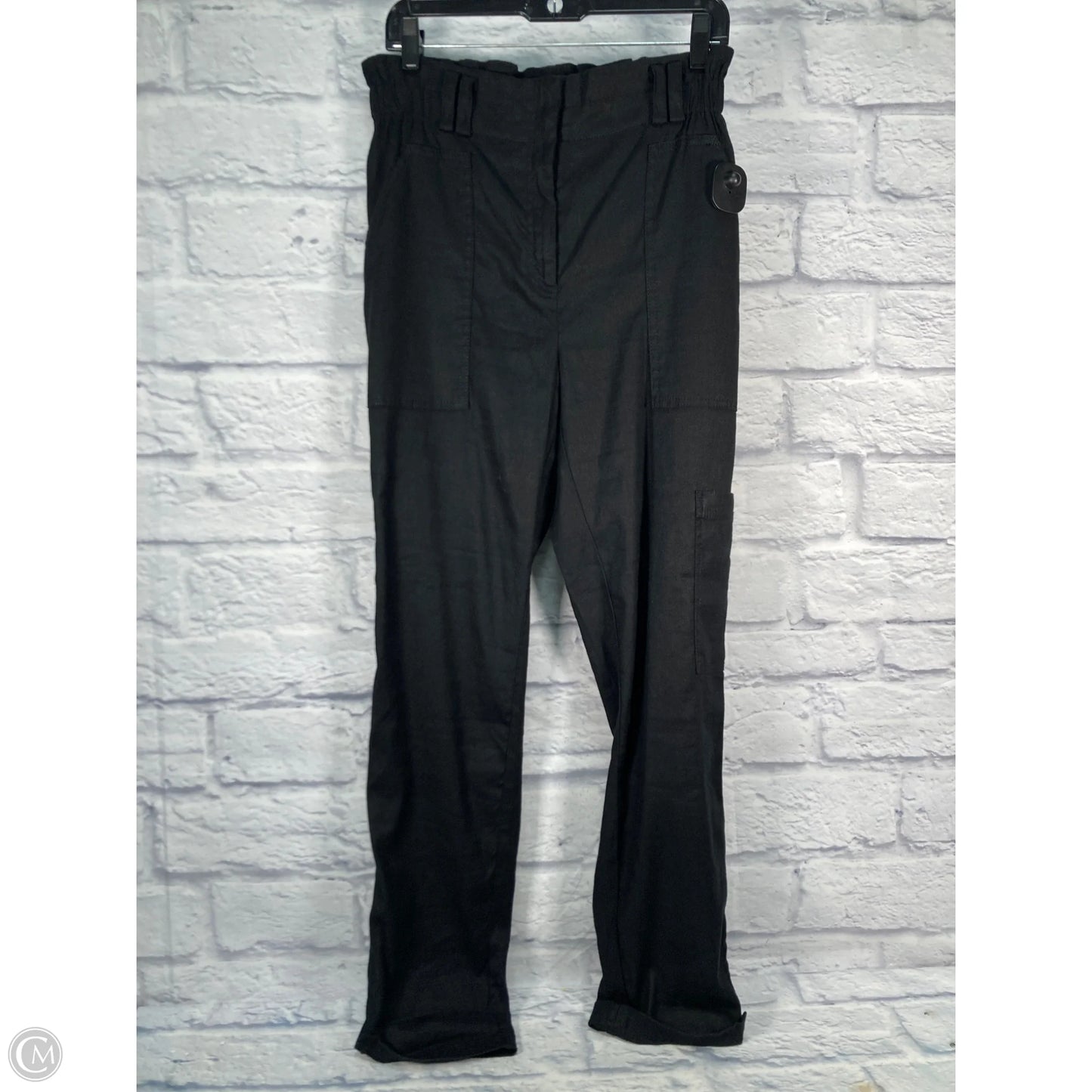 Pants Linen By Elevenses In Black, Size: 6