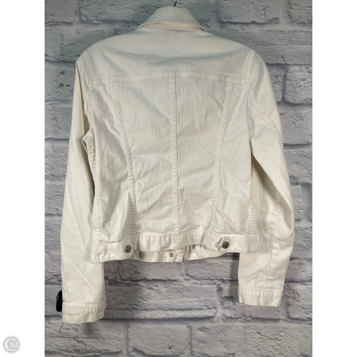 Jacket Denim By Giani Bernini In White Denim, Size: S