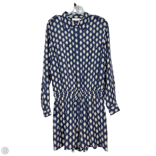 Romper Designer By Tory Burch In Blue & Cream, Size: Xl