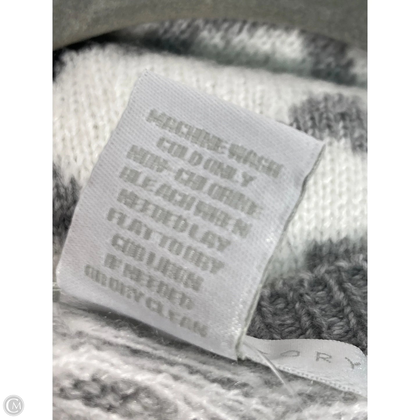 Sweater By Design History In Grey & White, Size: Xs