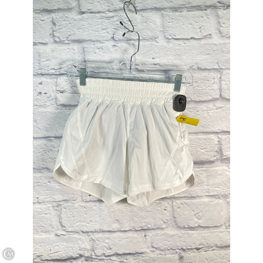 Athletic Shorts By Lululemon In White, Size: Xs