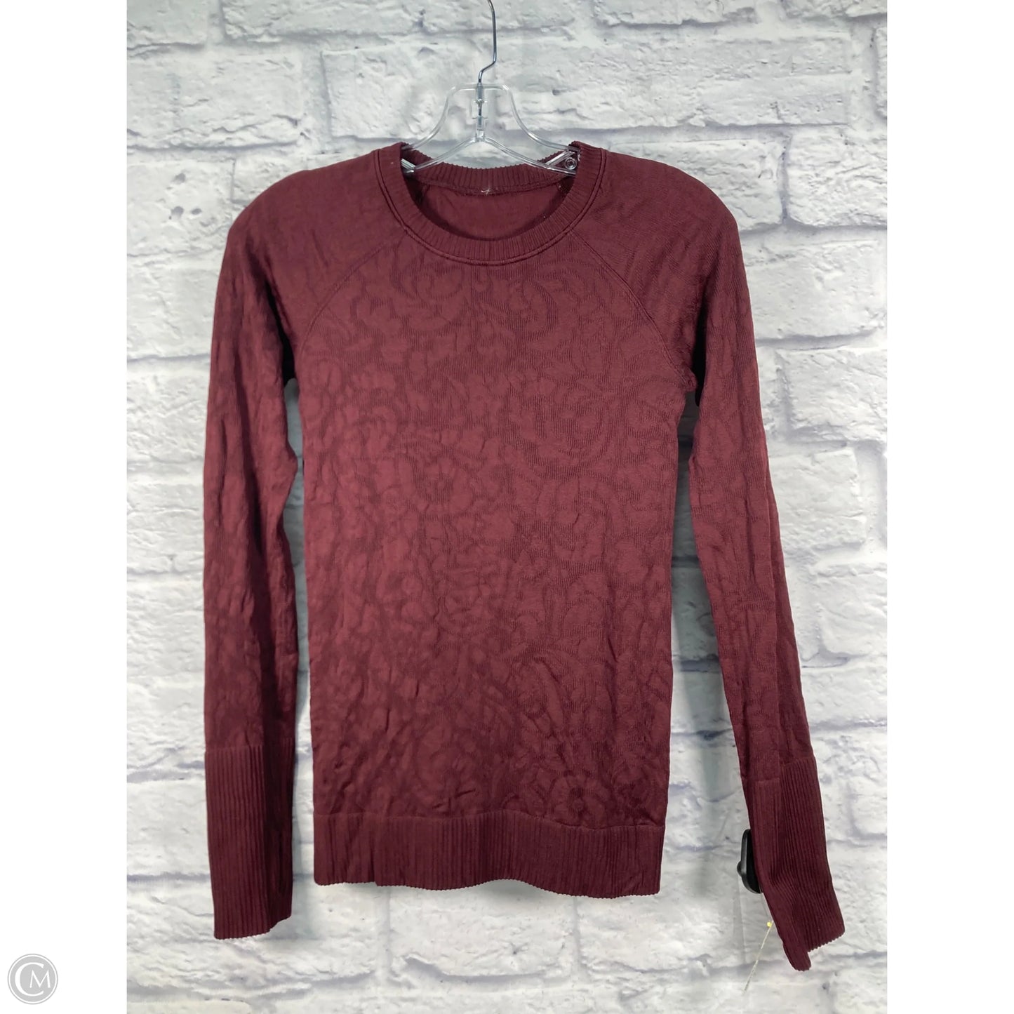 Athletic Top Long Sleeve Crewneck By Lululemon In Brown, Size: Xs