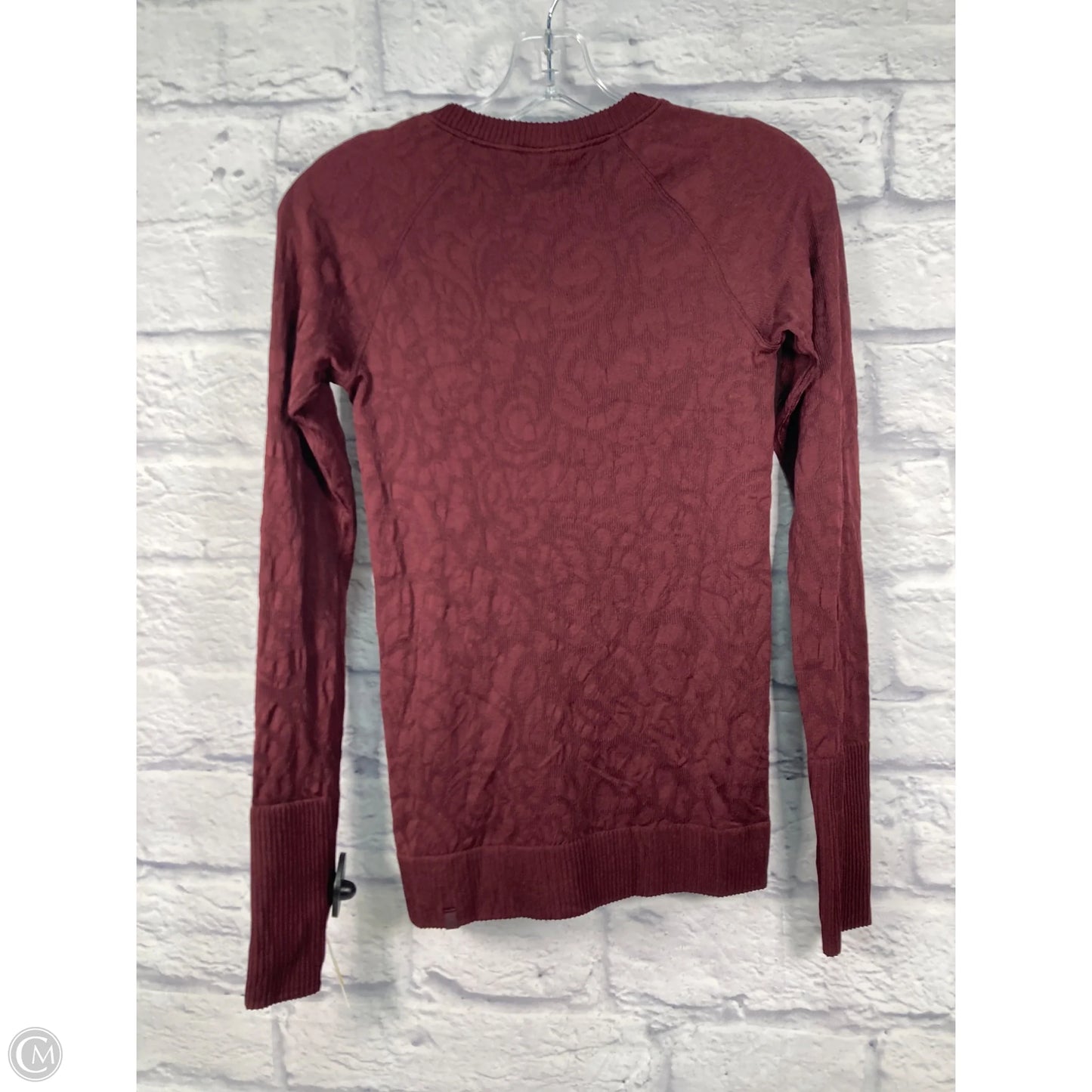 Athletic Top Long Sleeve Crewneck By Lululemon In Brown, Size: Xs