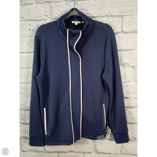 Jacket Other By Chicos In Blue & White, Size: L