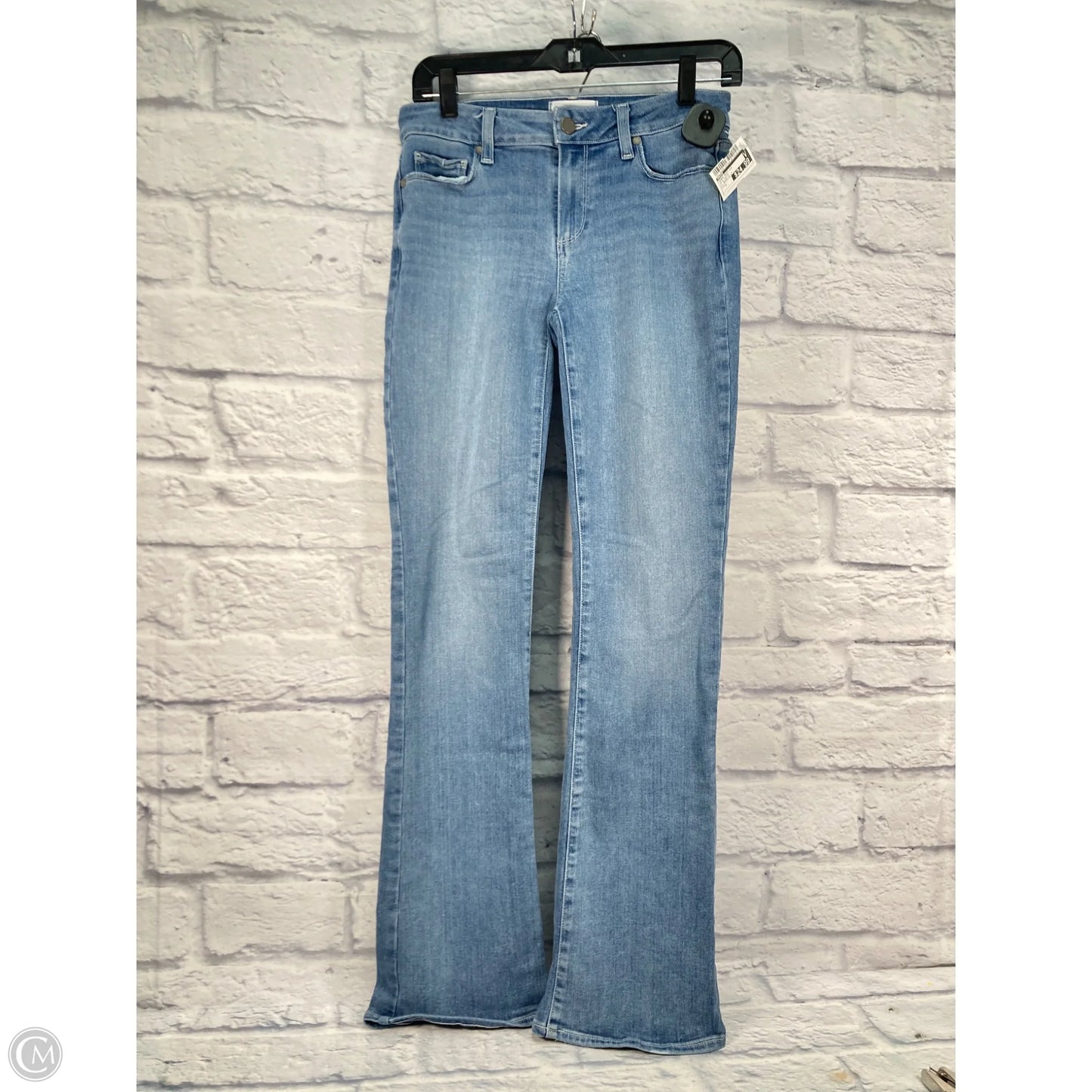 Jeans Boot Cut By Paige In Blue Denim, Size: 4