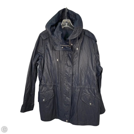 Jacket Windbreaker By Talbots In Blue, Size: Xl