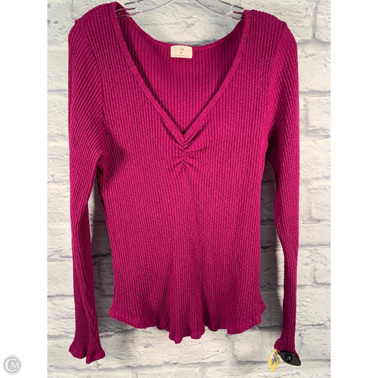 Top Long Sleeve By T.la In Purple, Size: Xl