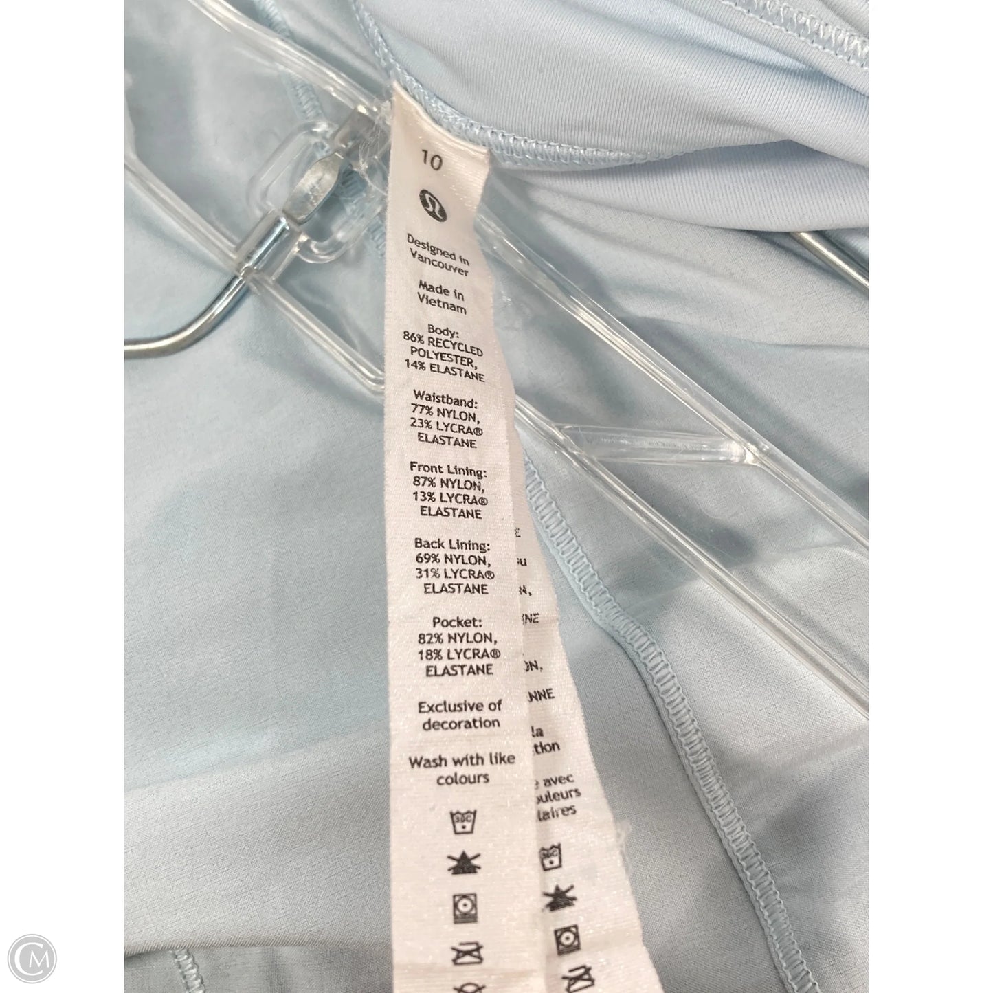 Athletic Skort By Lululemon In Blue, Size: M