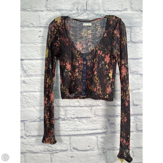 Top Long Sleeve By We The Free In Black & Pink, Size: M