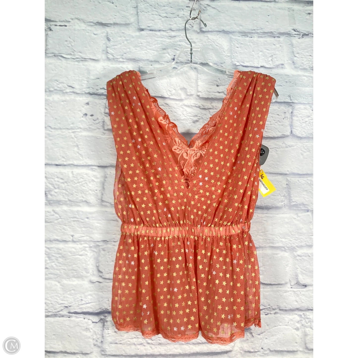 Blouse Sleeveless By Free People In Pink, Size: Xs