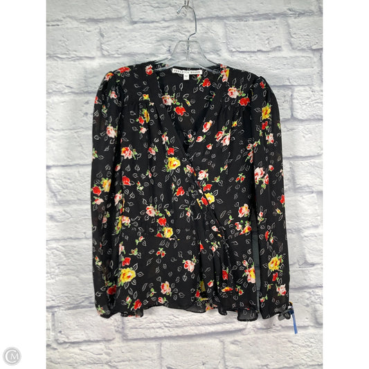 Blouse Long Sleeve By Veronica Beard In Black & Red, Size: S