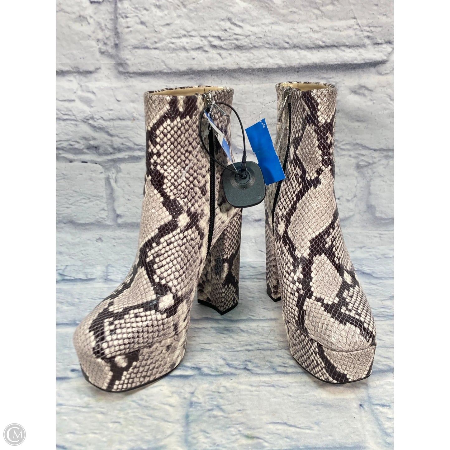 Shoes Heels Platform By Vince Camuto In Snakeskin Print, Size: 7.5