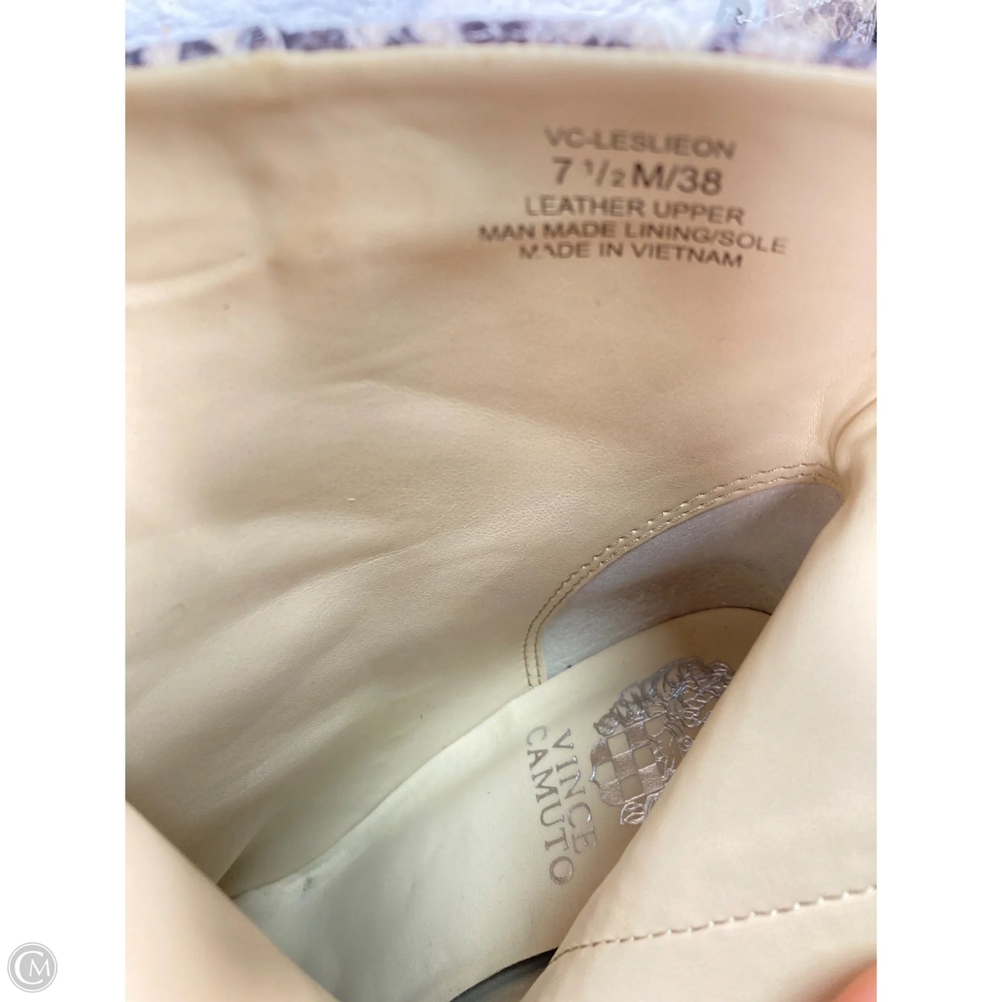 Shoes Heels Platform By Vince Camuto In Snakeskin Print, Size: 7.5