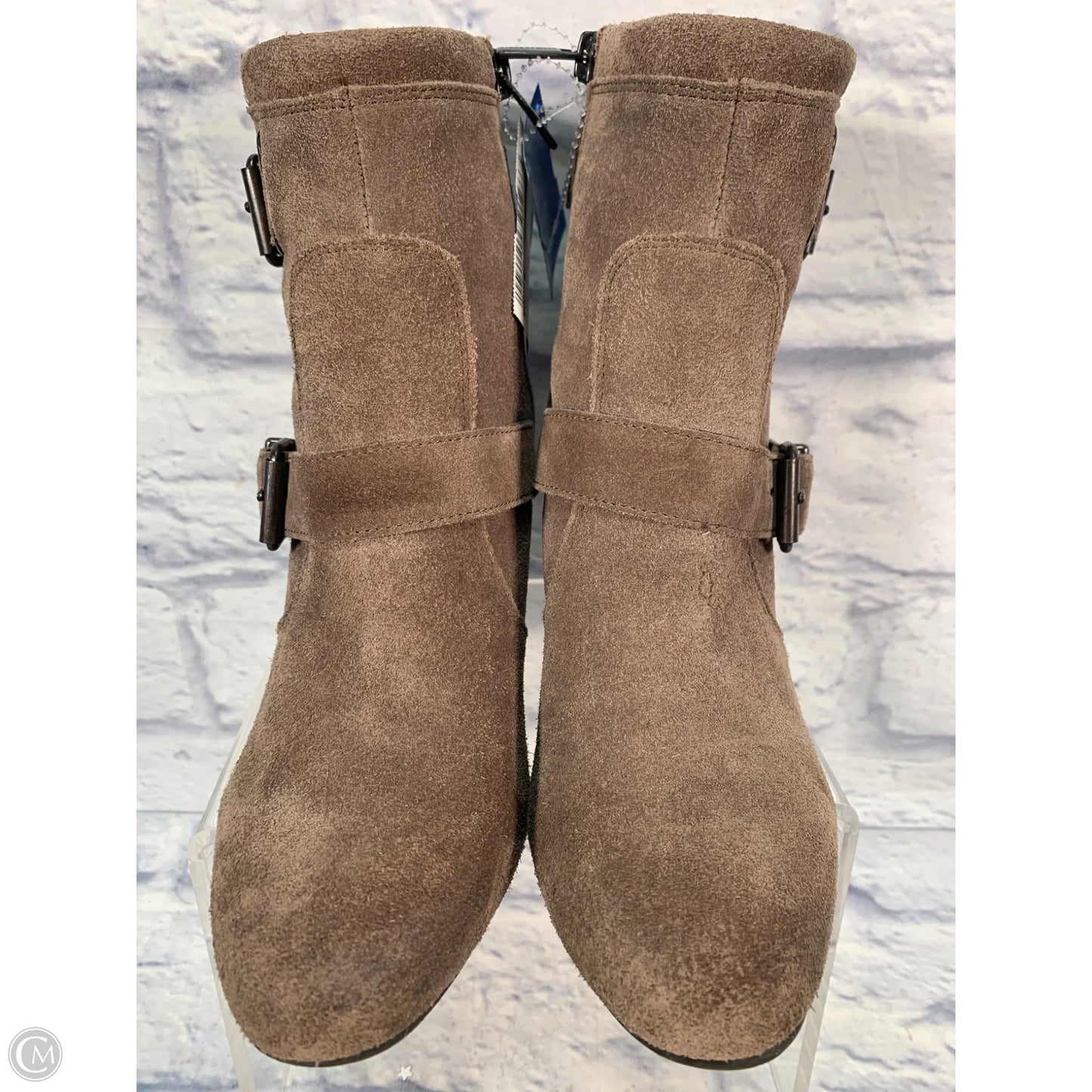 Boots Ankle Heels By Vince Camuto In Brown, Size: 8.5