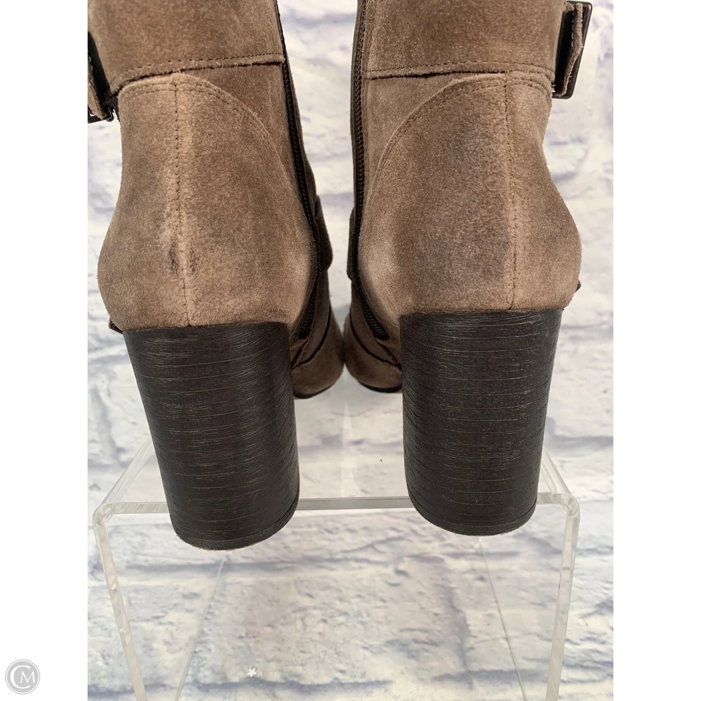 Boots Ankle Heels By Vince Camuto In Brown, Size: 8.5