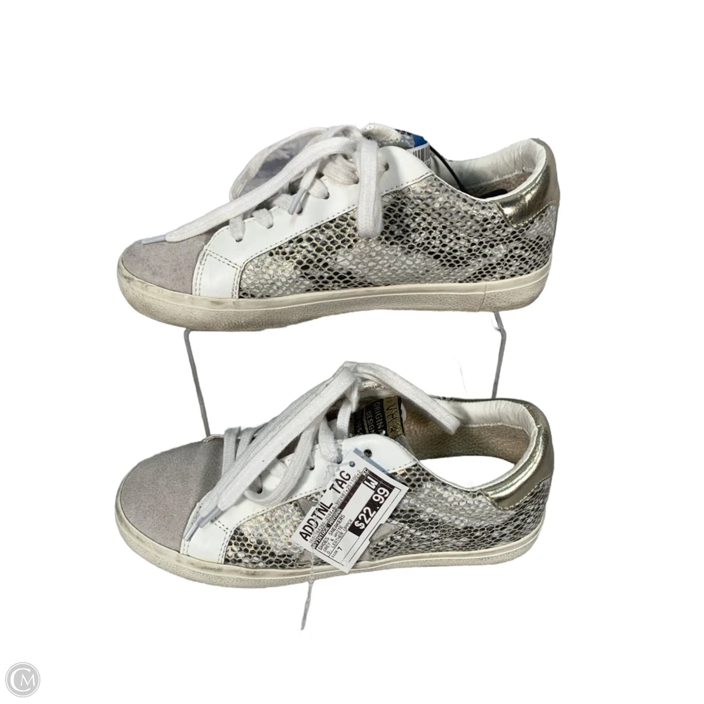 Shoes Sneakers By Vintage Havana In Grey & White, Size: 7