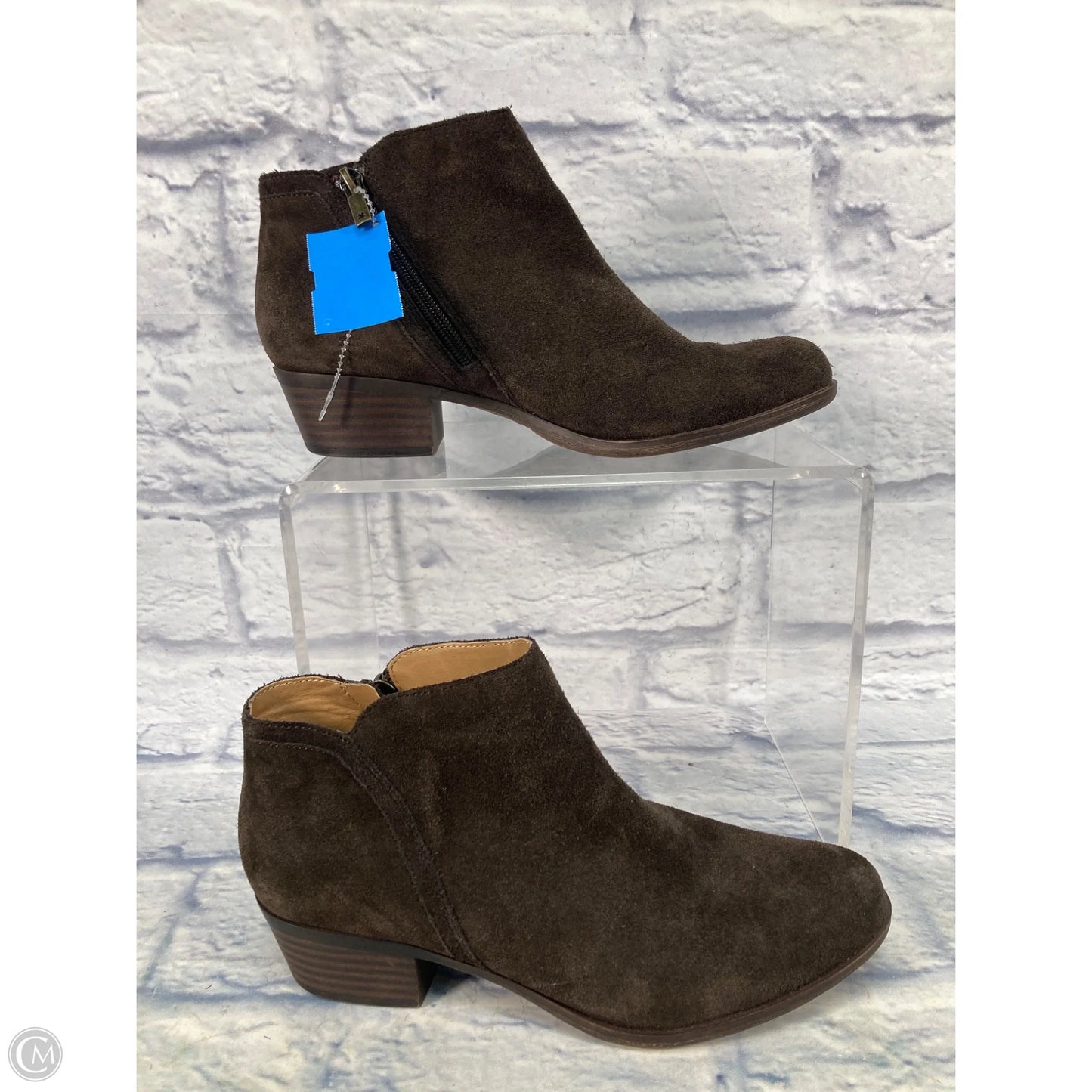 Boots Ankle Heels By Lucky Brand In Brown, Size: 9