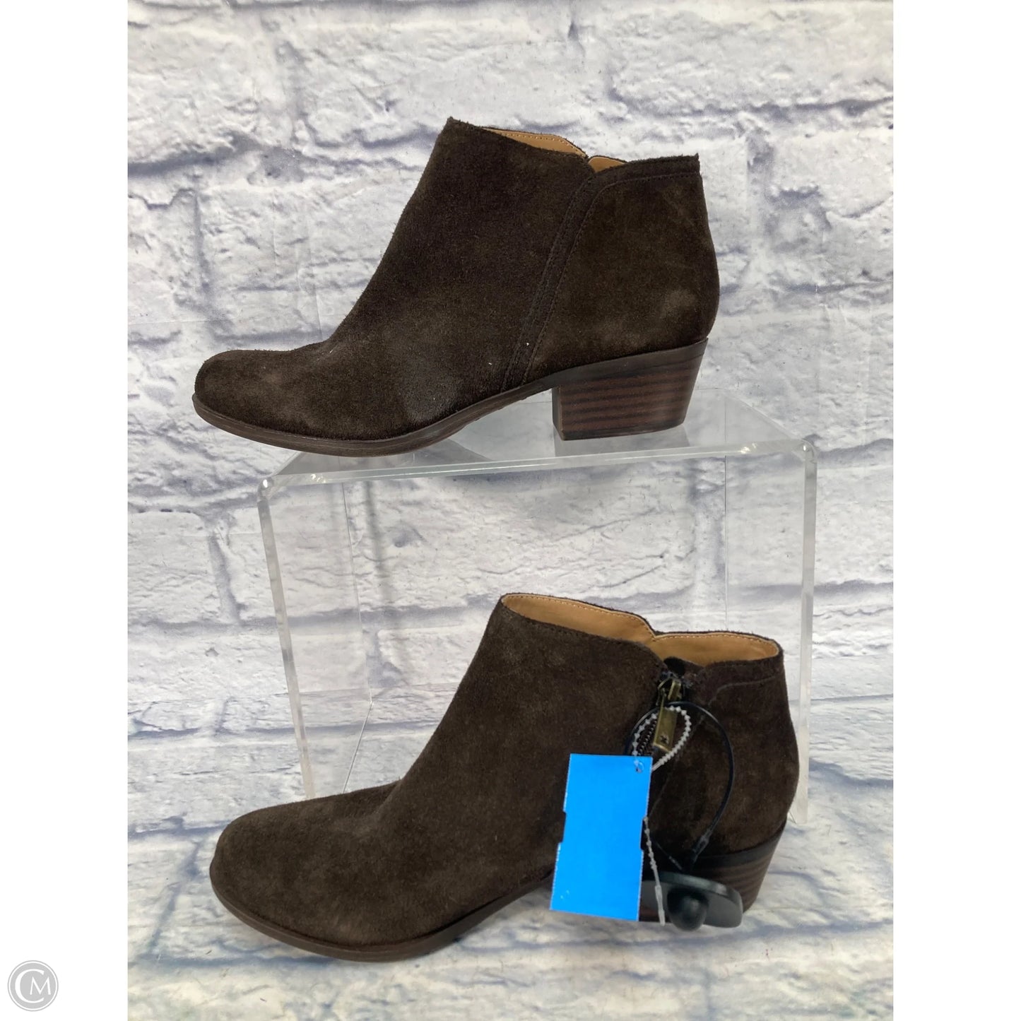 Boots Ankle Heels By Lucky Brand In Brown, Size: 9