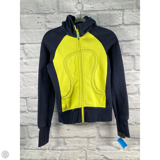 Athletic Jacket By Lululemon In Blue & Green, Size: S