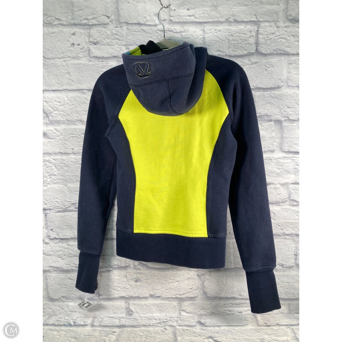 Athletic Jacket By Lululemon In Blue & Green, Size: S