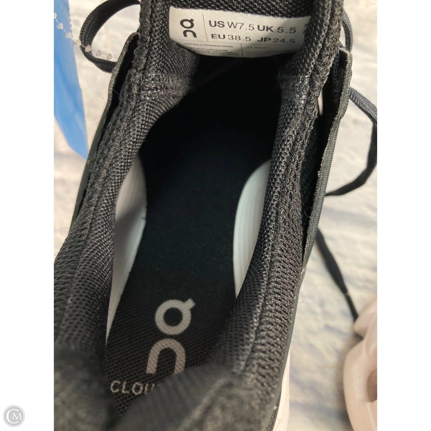 Shoes Athletic By On Cloud In Black, Size: 7.5