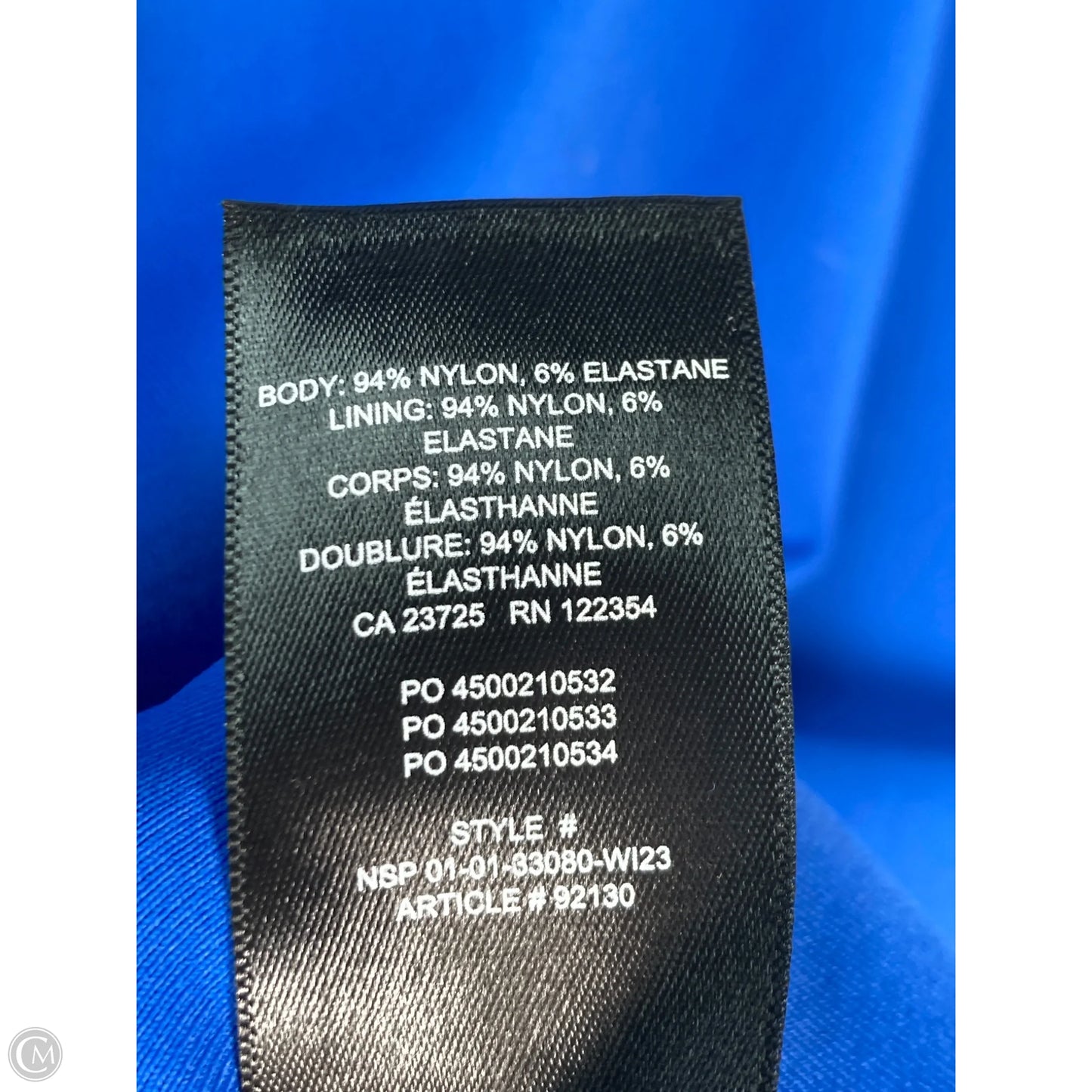 Top Long Sleeve By Babaton In Blue, Size: L