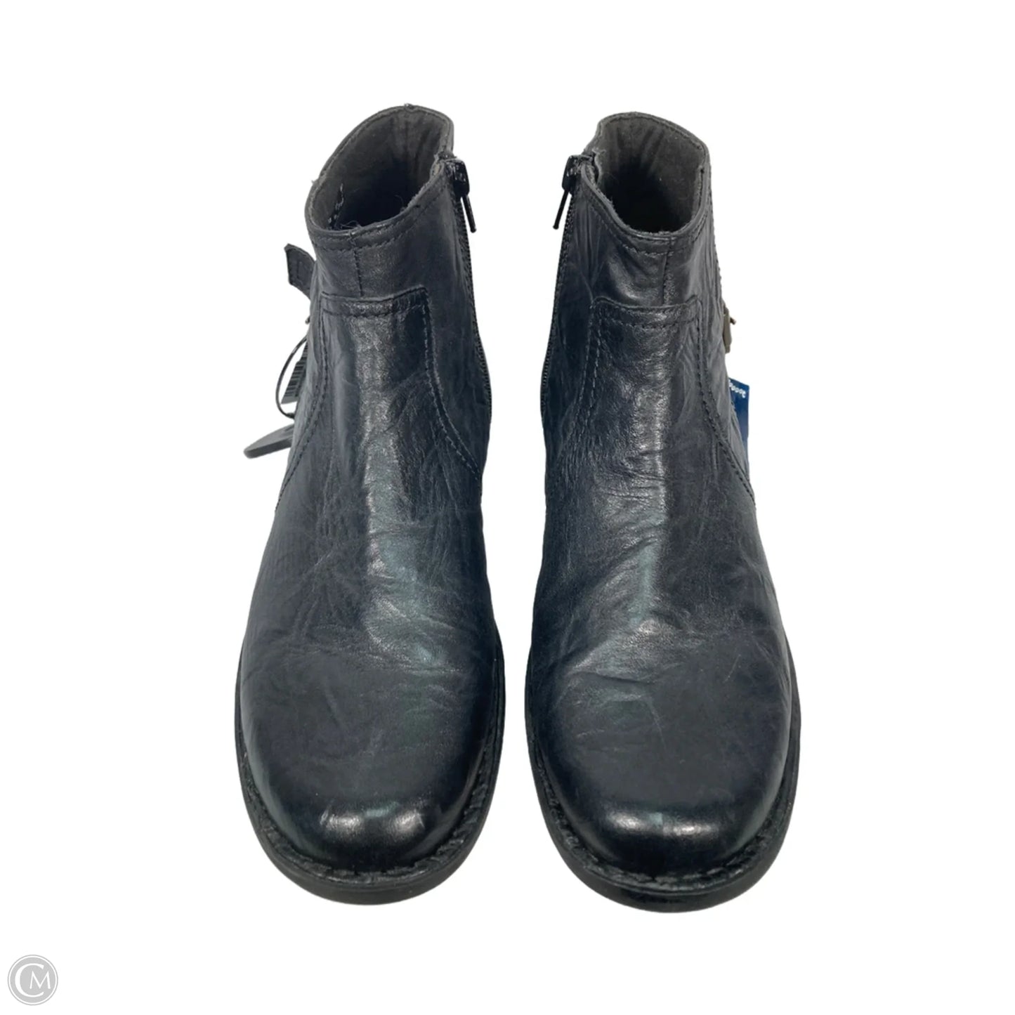 Boots Ankle Flats By Clarks In Black, Size: 10