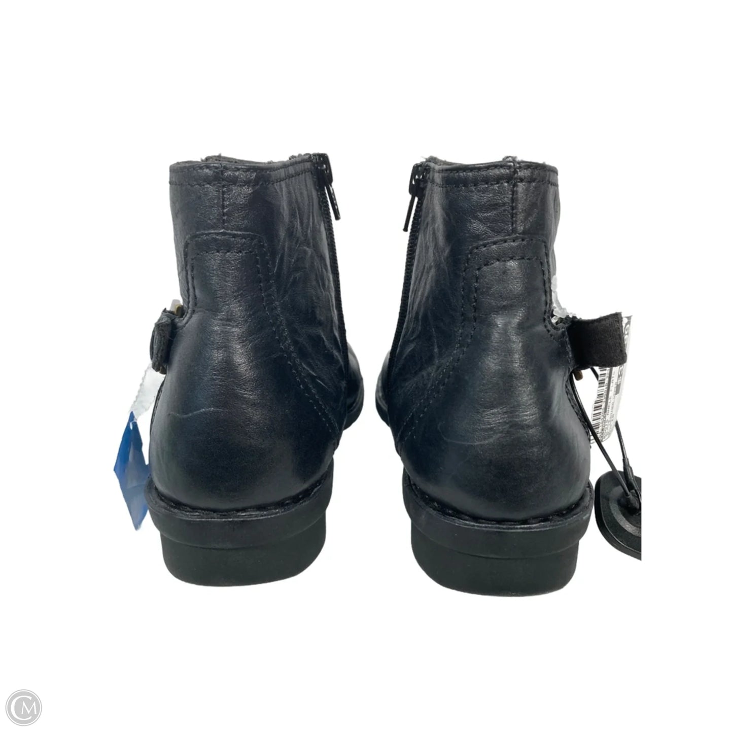 Boots Ankle Flats By Clarks In Black, Size: 10