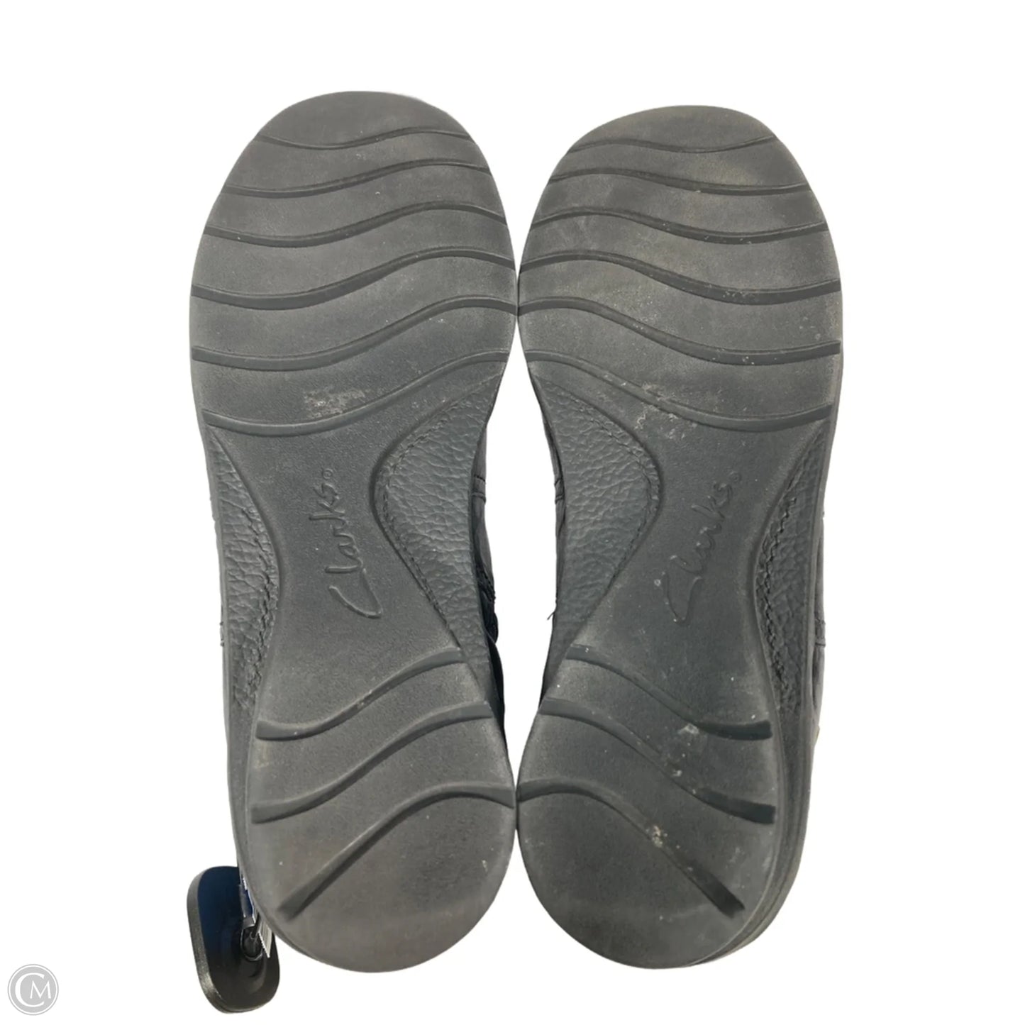 Boots Ankle Flats By Clarks In Black, Size: 10