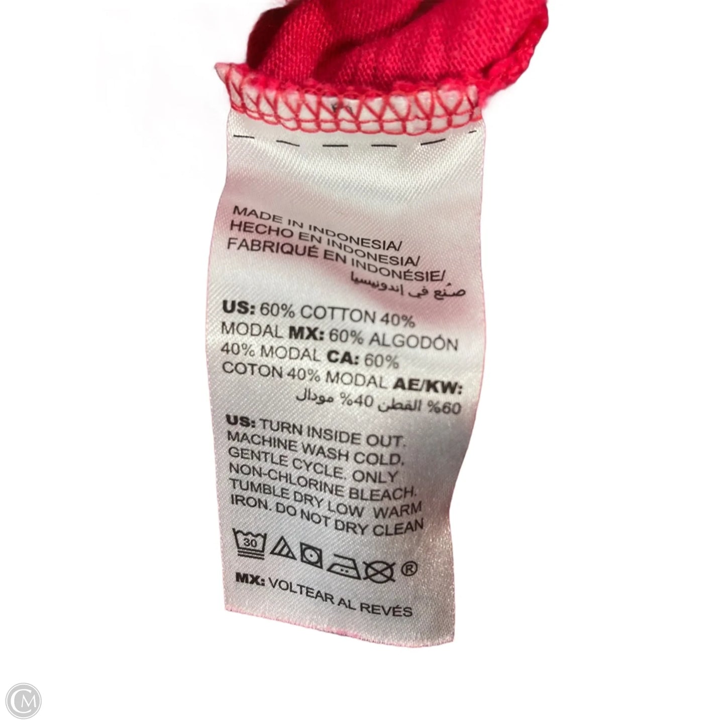 Top 3/4 Sleeve By Chicos In Pink, Size: Xl