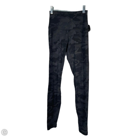 Athletic Leggings By Lululemon In Black & Grey, Size: S