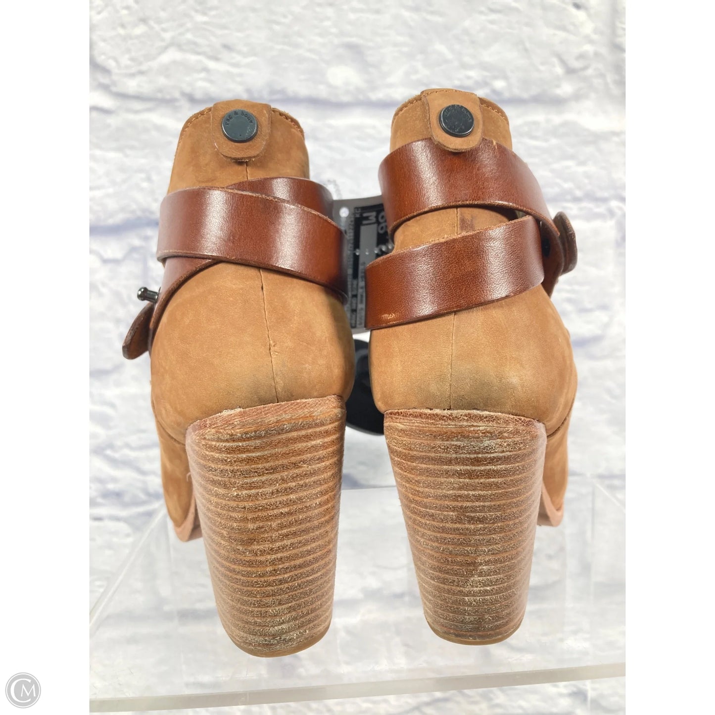 Boots Ankle Heels By Rag And Bone In Brown, Size: 6.5