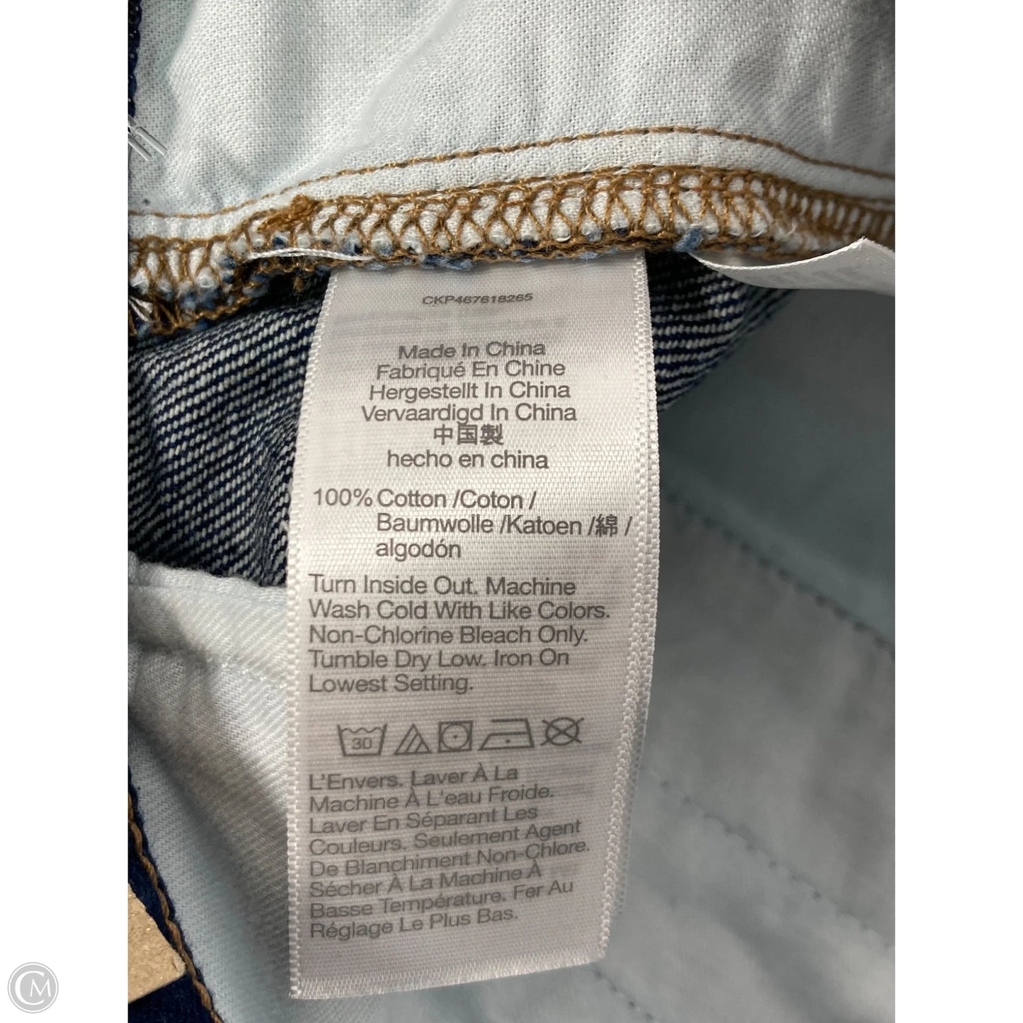 Jeans Straight By Madewell In Blue Denim, Size: 10