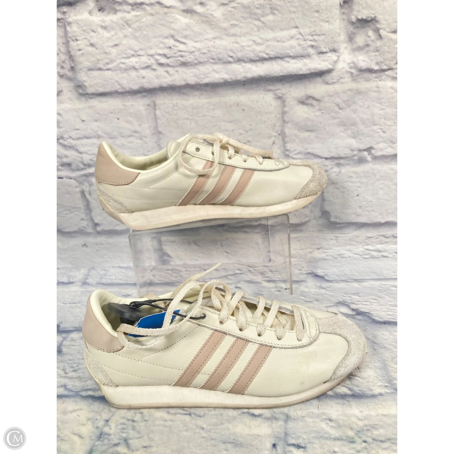 Shoes Sneakers By Adidas In Cream & Pink, Size: 7
