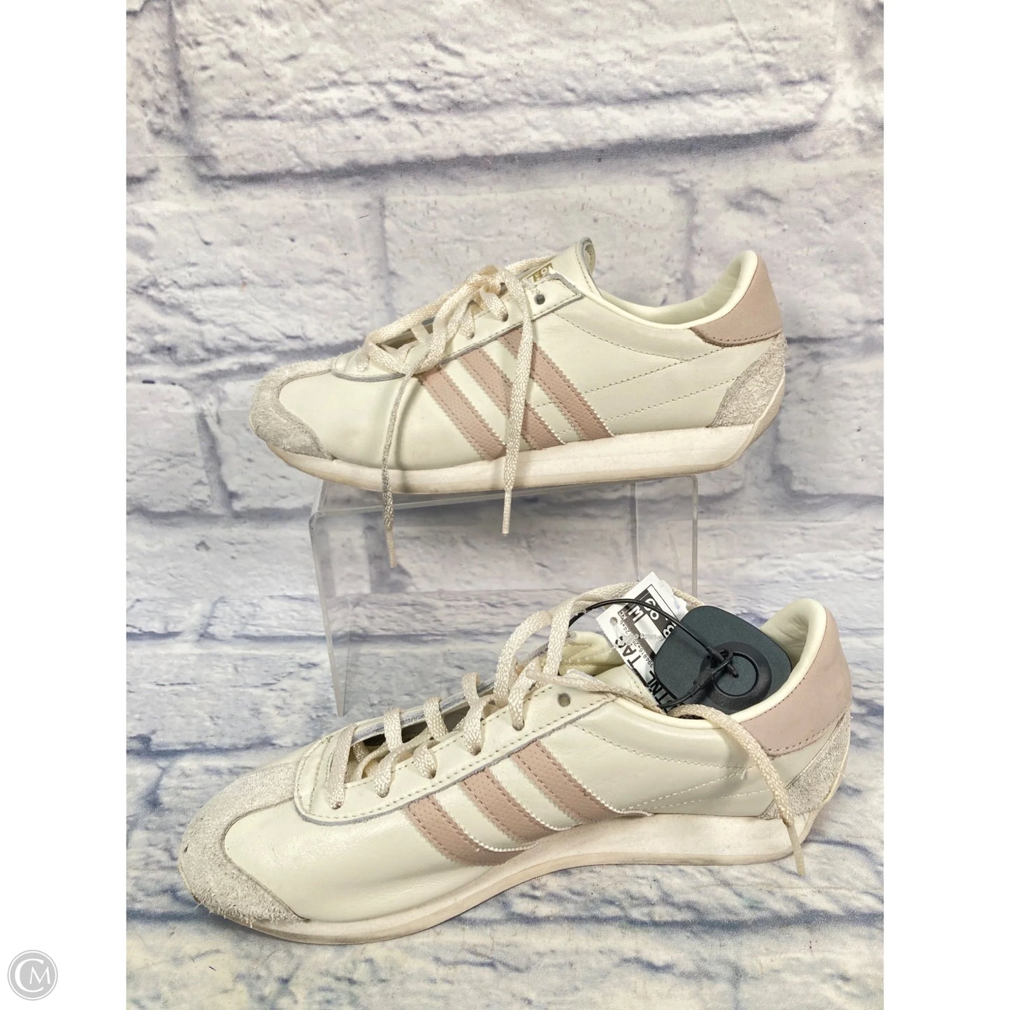 Shoes Sneakers By Adidas In Cream & Pink, Size: 7