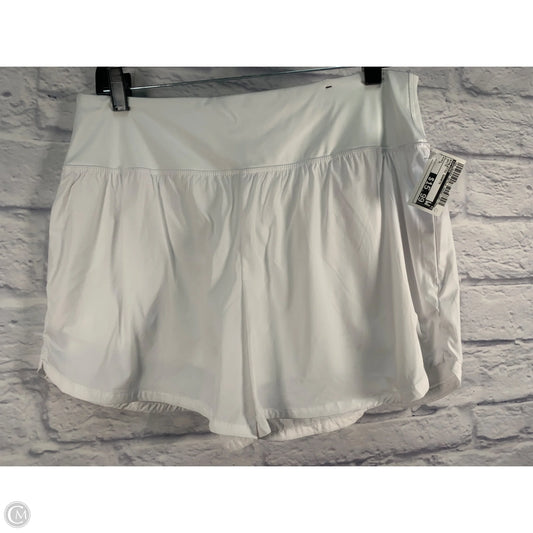 Athletic Shorts By Spyder In White, Size: L