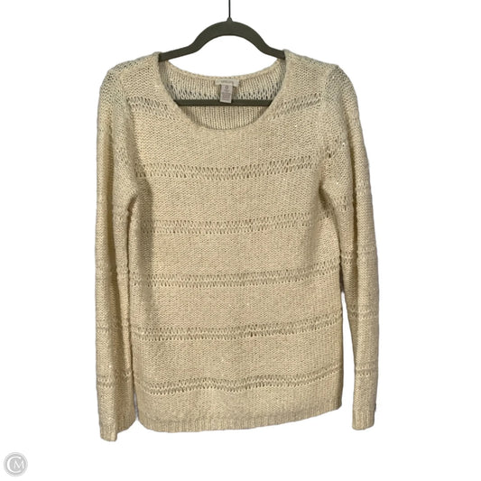Sweater By Chicos In Tan, Size: S